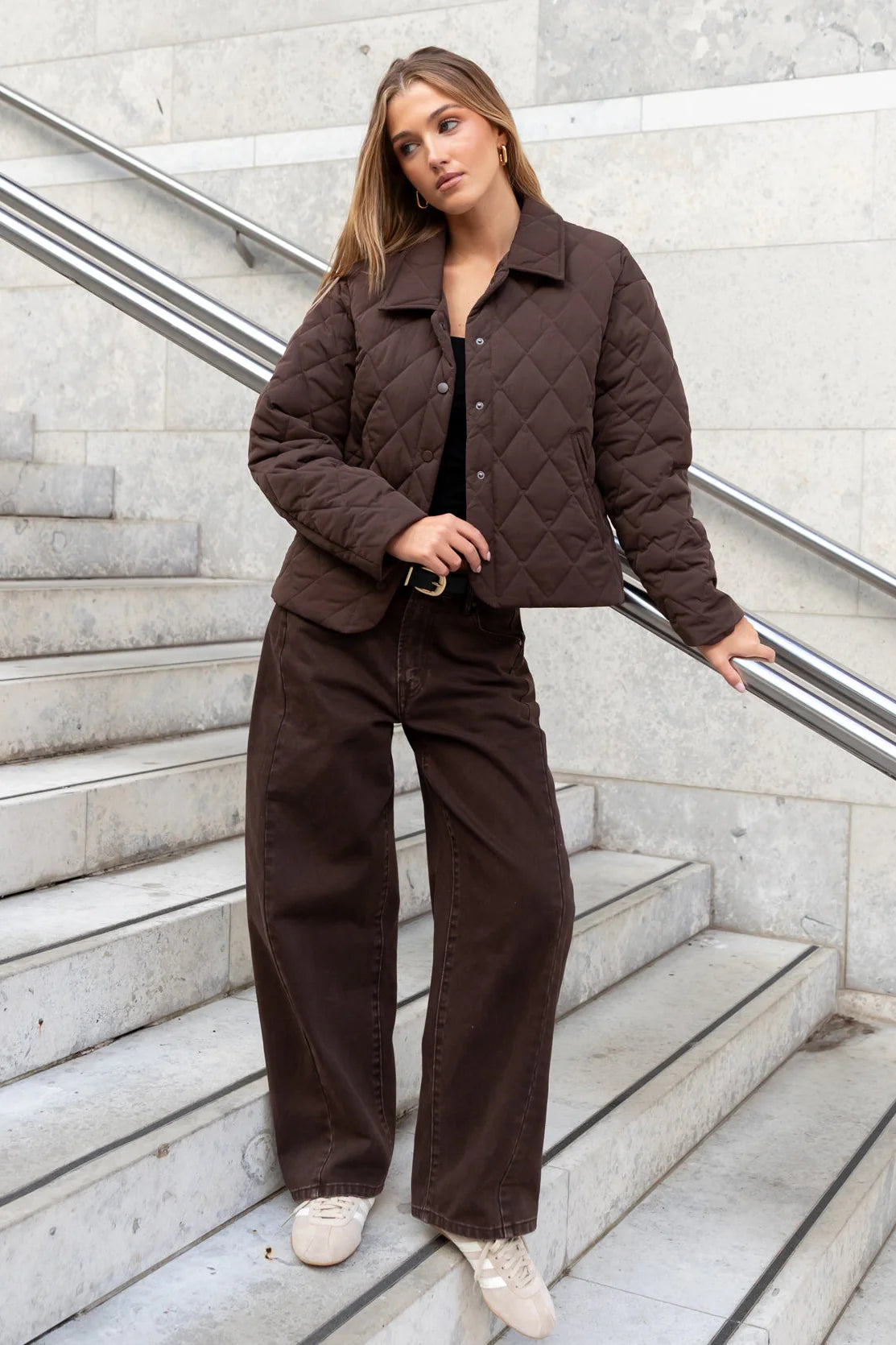 Absolute Collared Quilted Jacket - Salt & Sand Clothing
