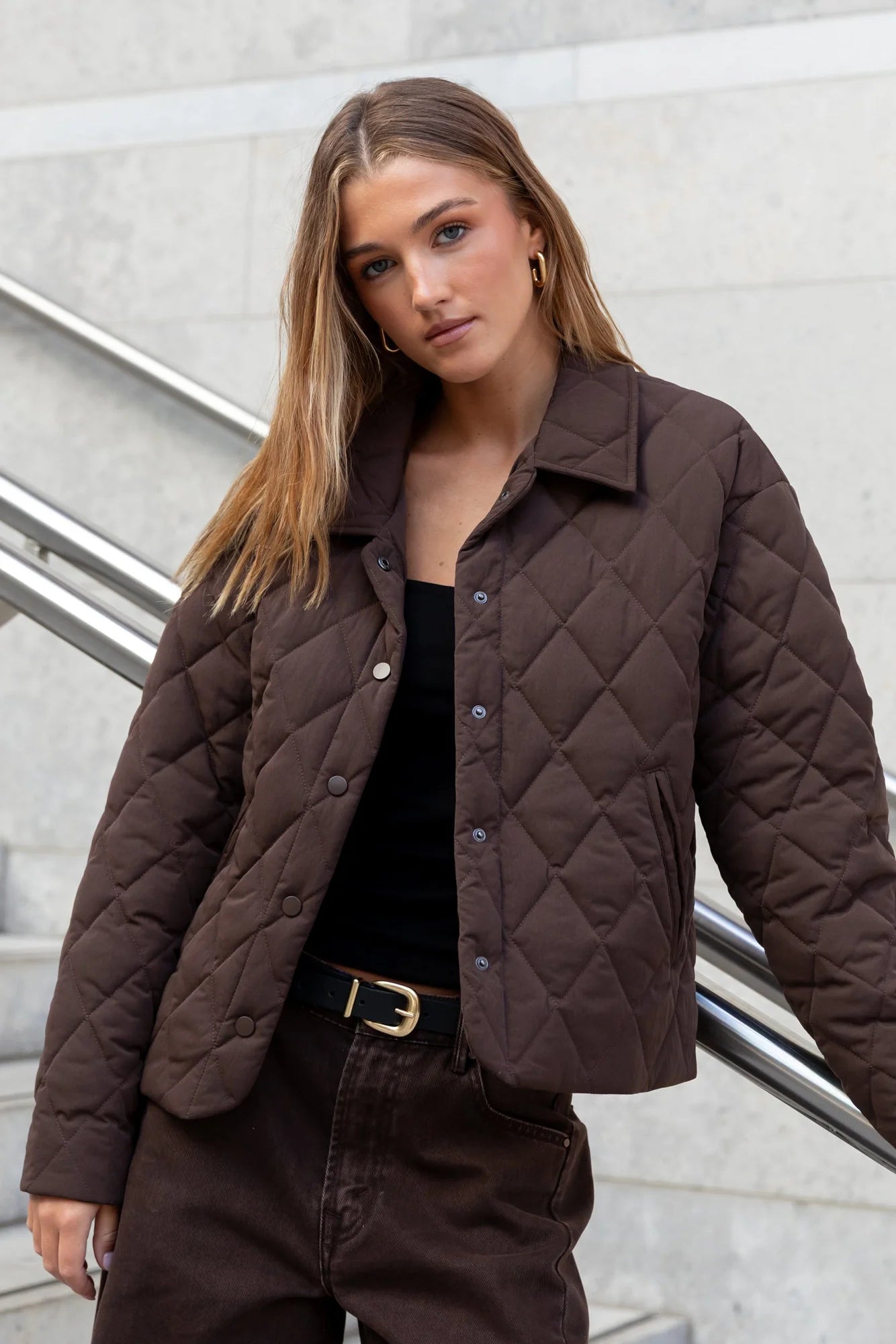 Absolute Collared Quilted Jacket - Salt & Sand Clothing