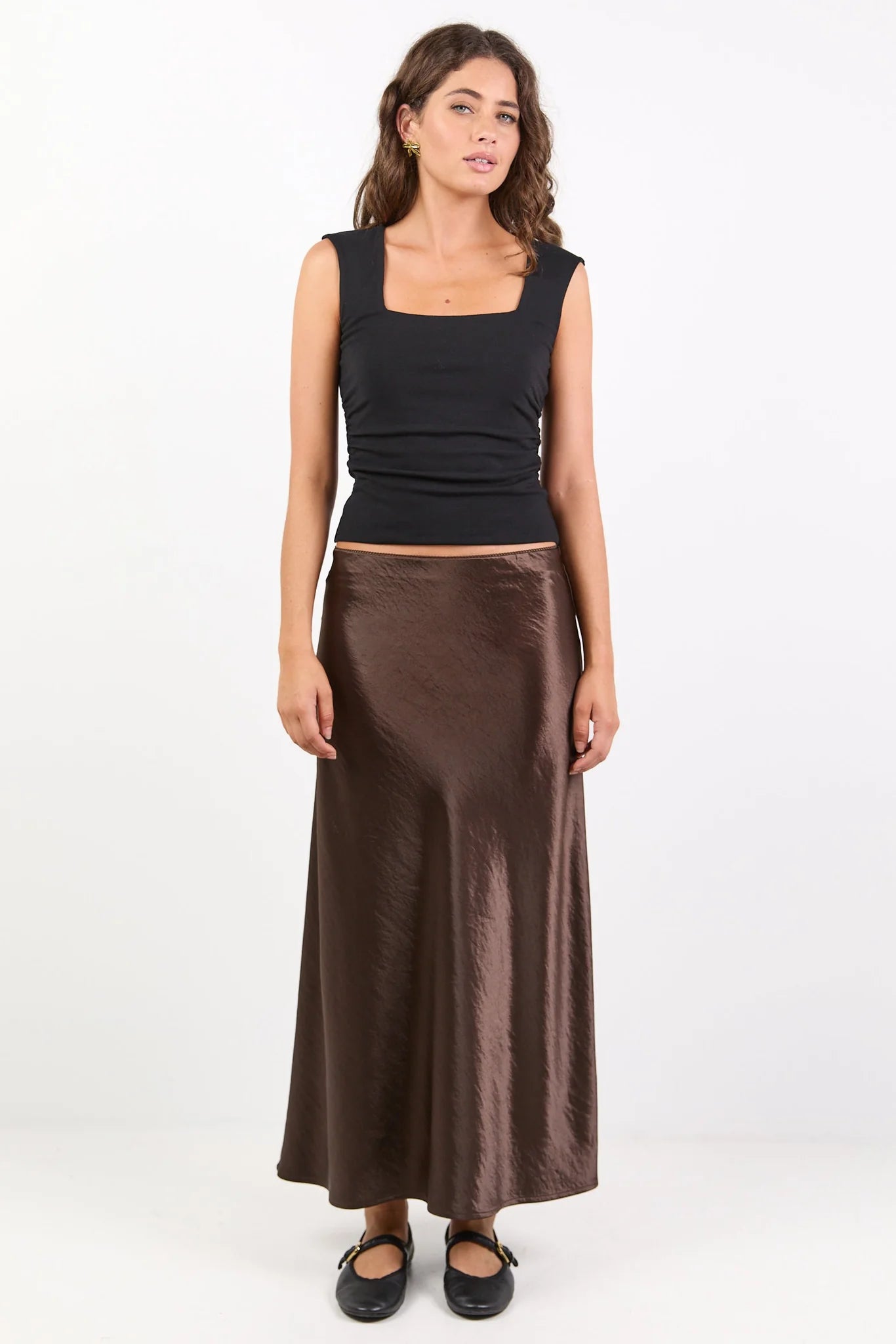 Prodigy Satin Bias Maxi Skirt - Salt & Sand Clothing