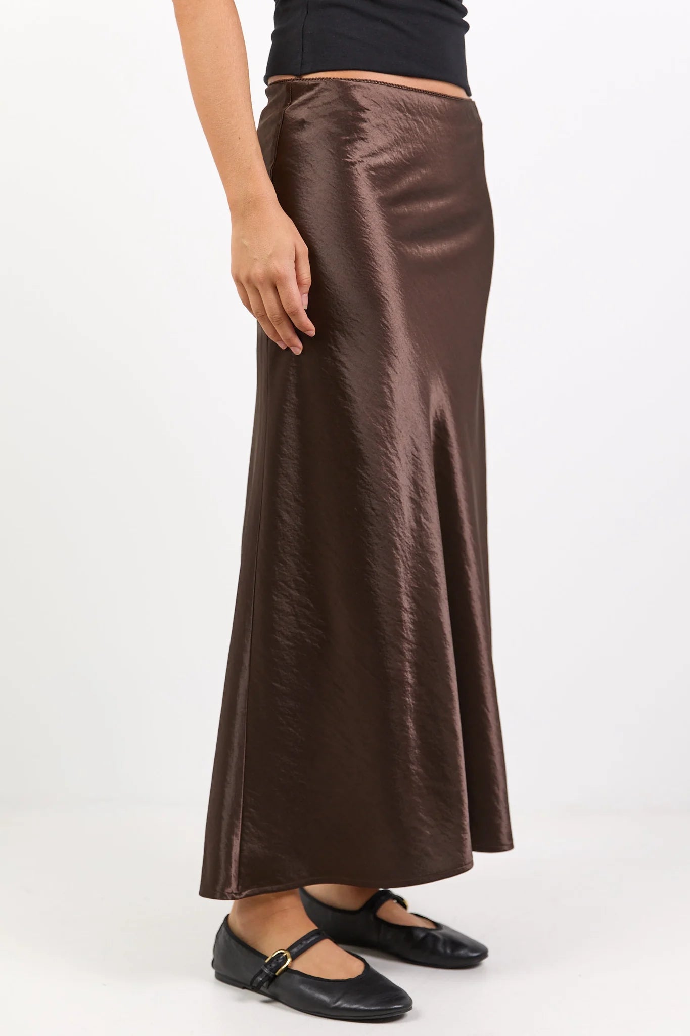 Prodigy Satin Bias Maxi Skirt - Salt & Sand Clothing