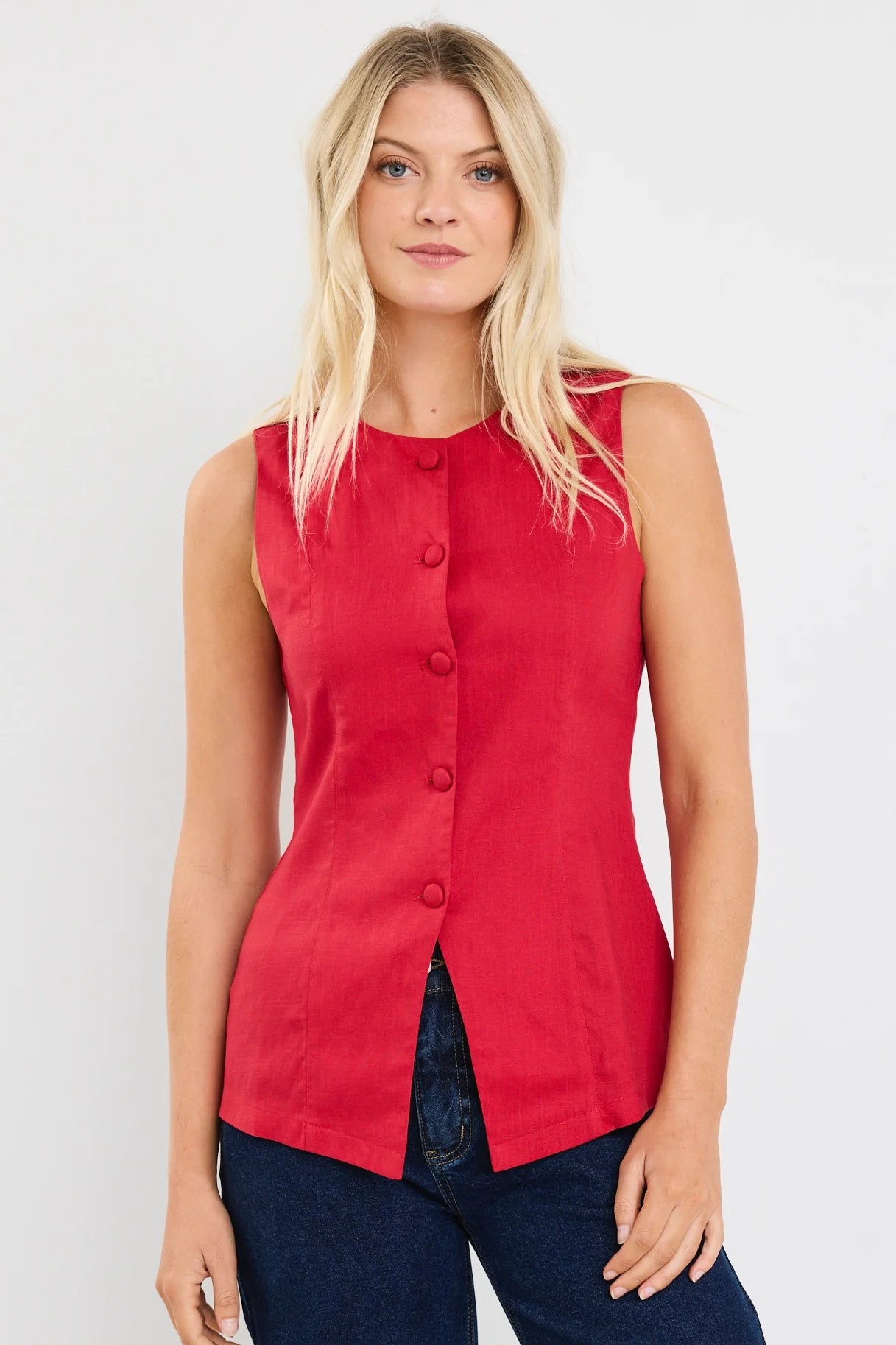 Aloft Fitted Long Vest - Salt & Sand Clothing