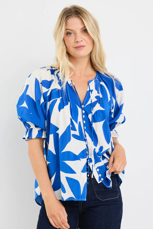 Antic Abstract Button Front SS Top