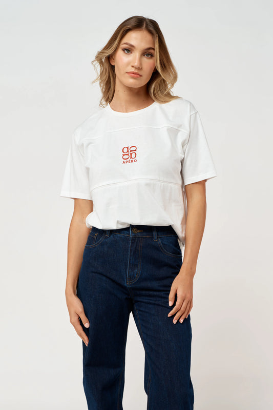 Piccolo Badge Embroidered Panel Tee