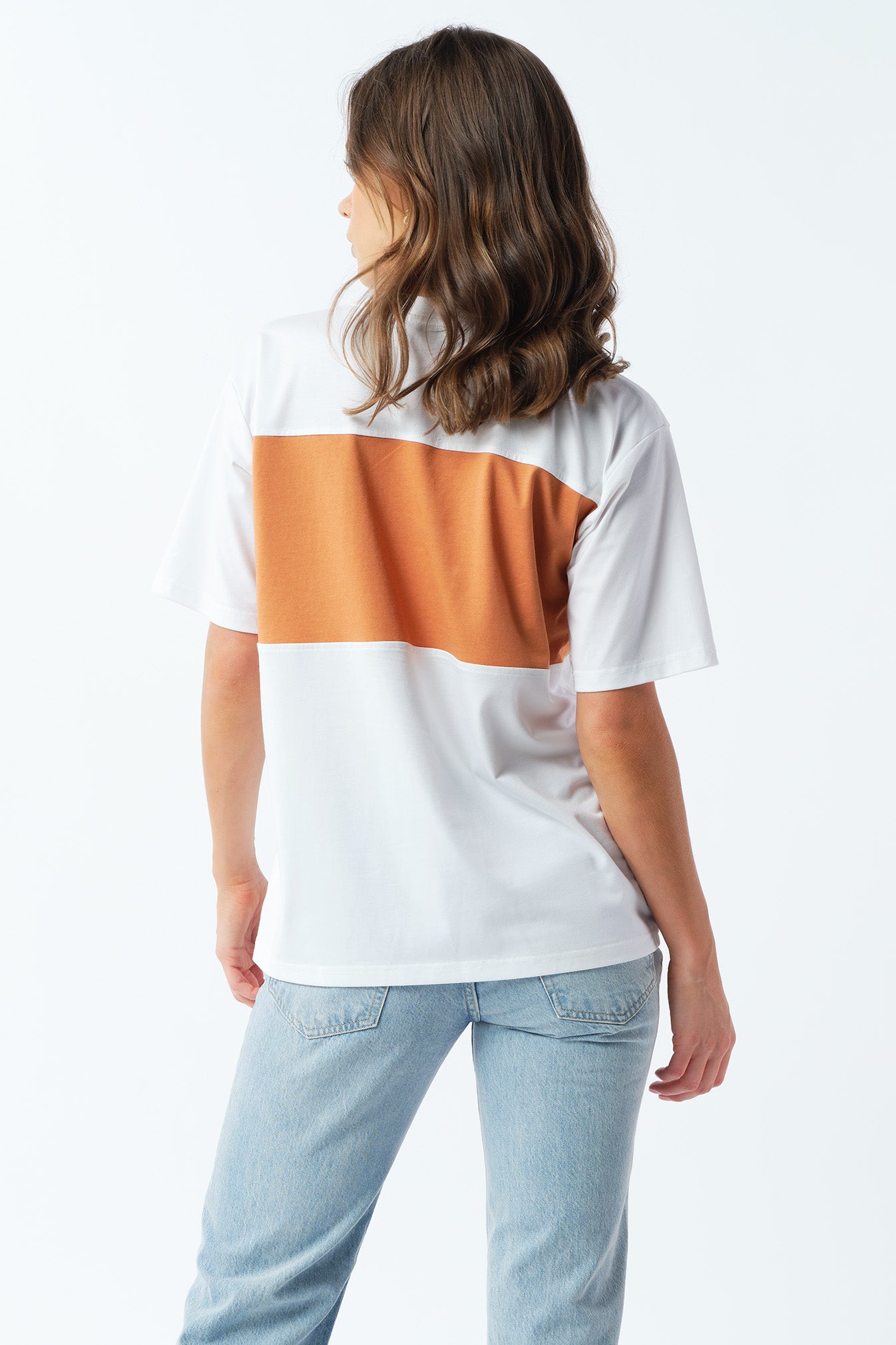 Dual Panel Embroidered Tee - BF Friendly