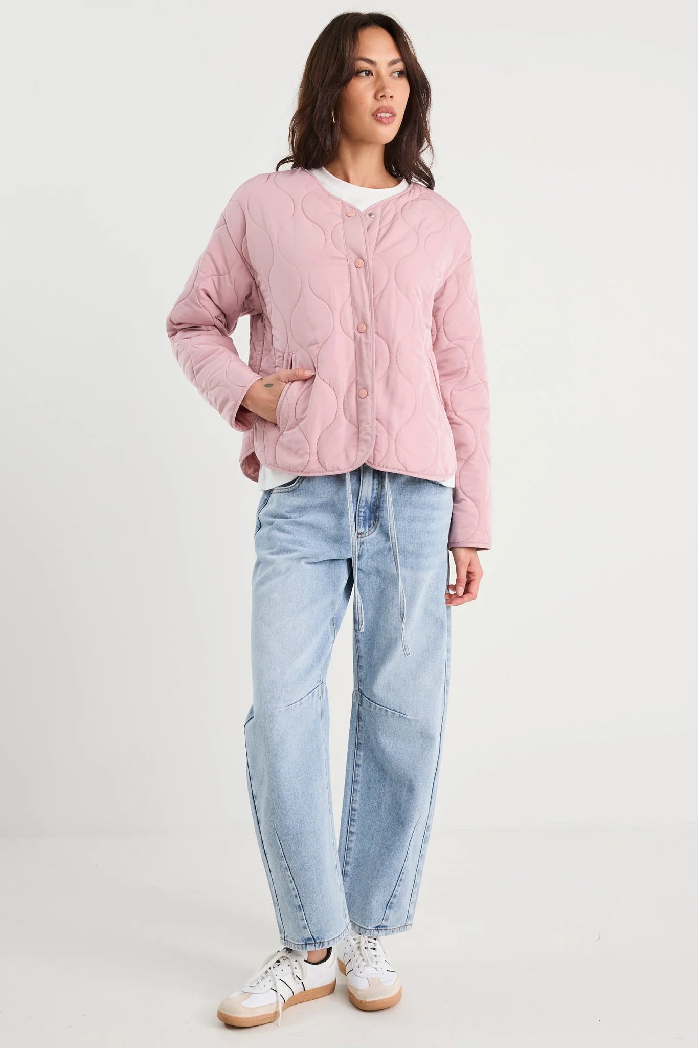 Apex Collarless Puffer Jacket - Salt & Sand Clothing