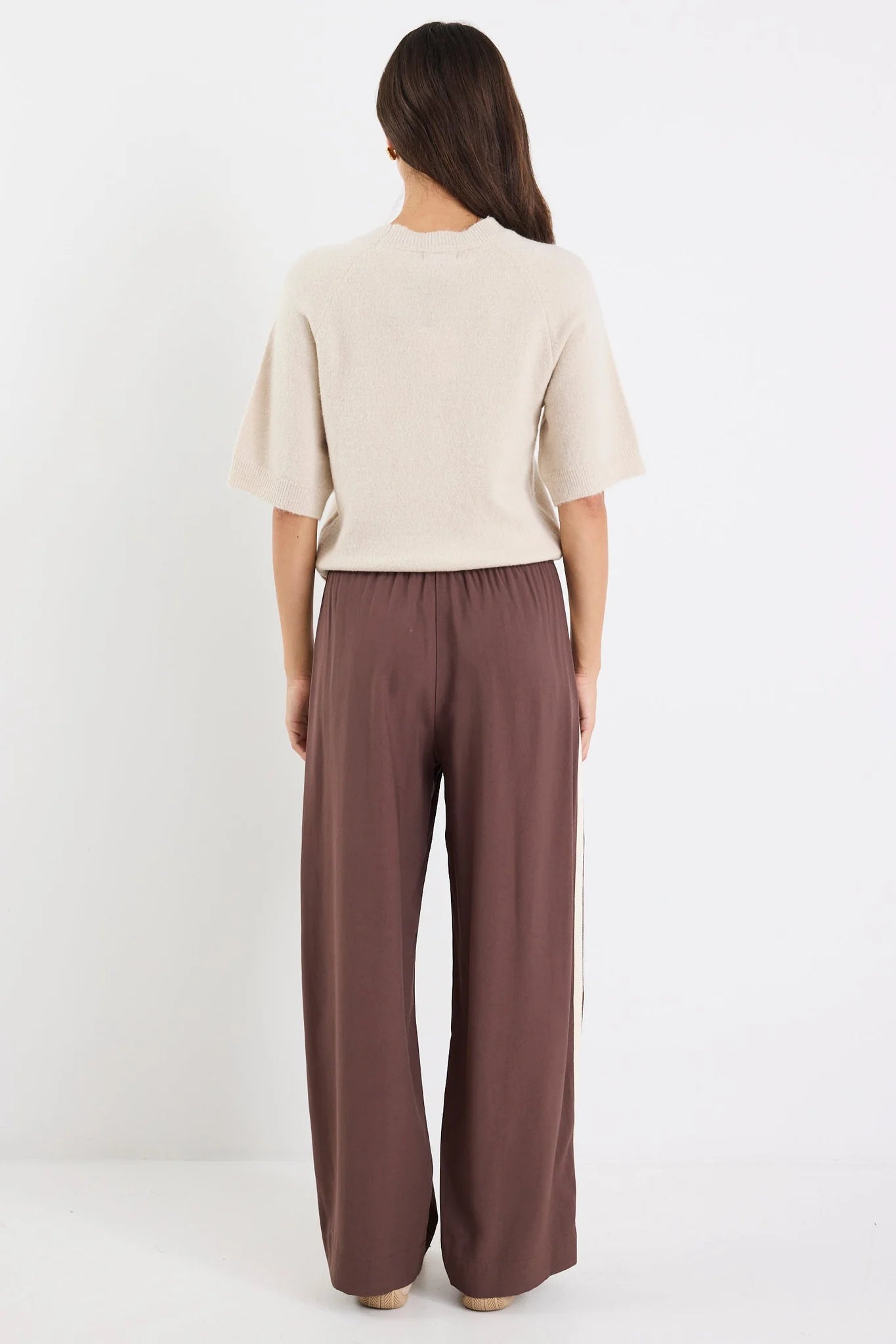 Townie Stripe Side Tape Wide Leg Pants - Salt & Sand Clothing