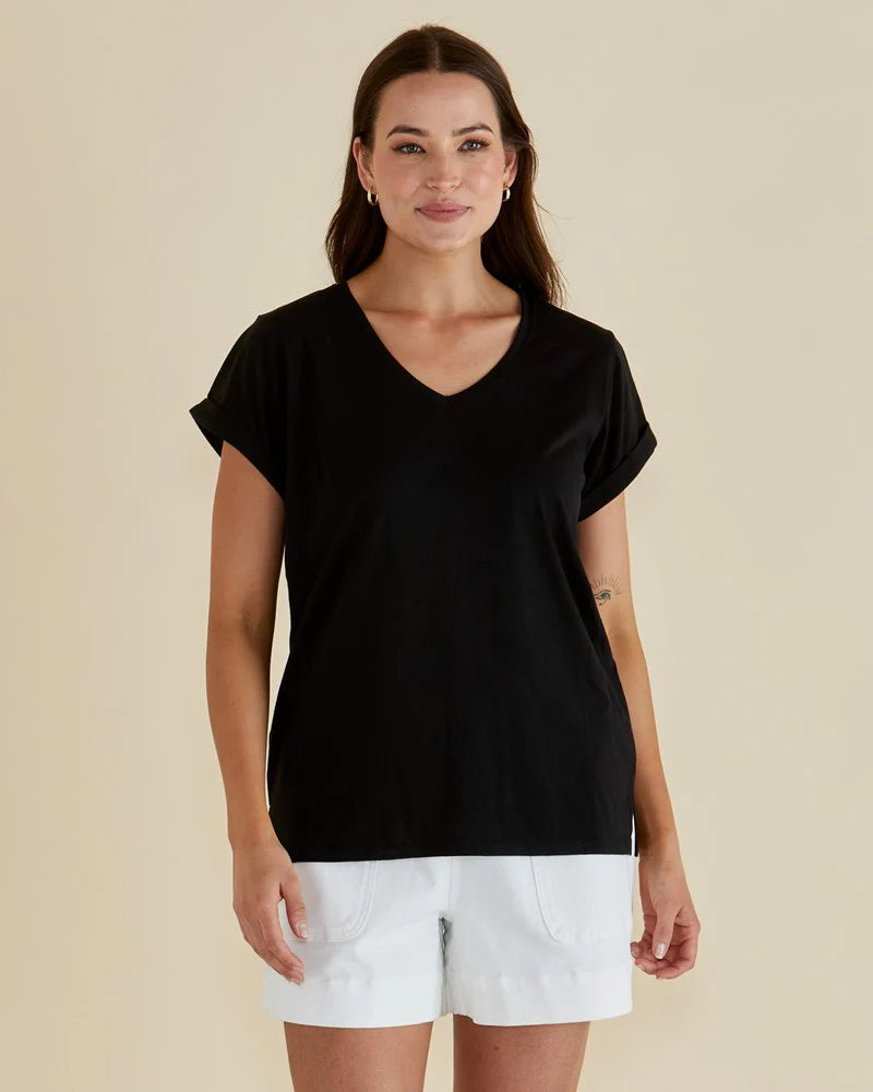 Ayla V-Neck Tee - Salt & Sand Clothing