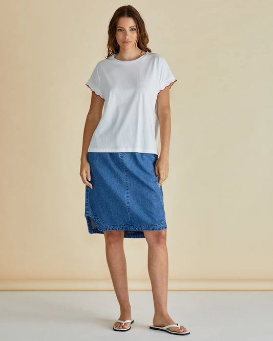 Sloane Scallop Tee