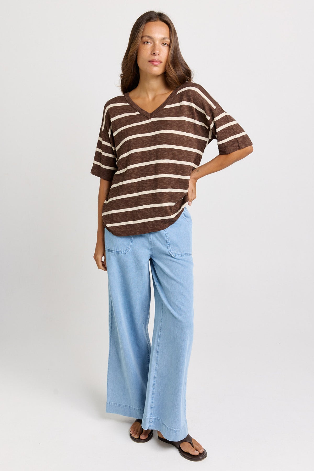 Aries V-Neck Knit Top