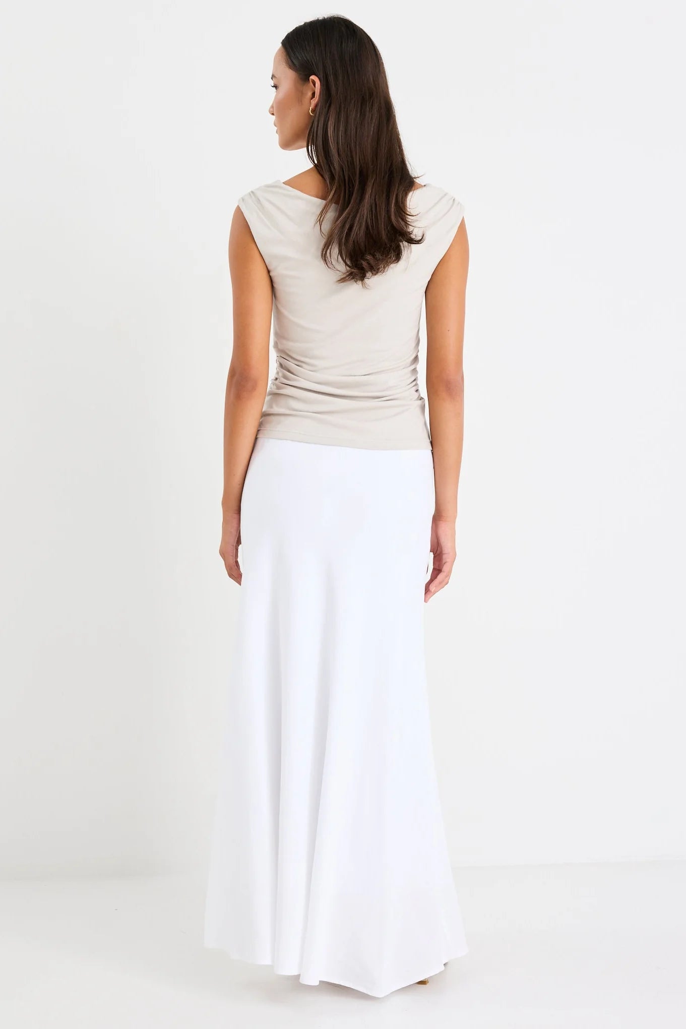 Lagos Natural Linen Floaty Bias Cut Maxi Skirt - Salt & Sand Clothing