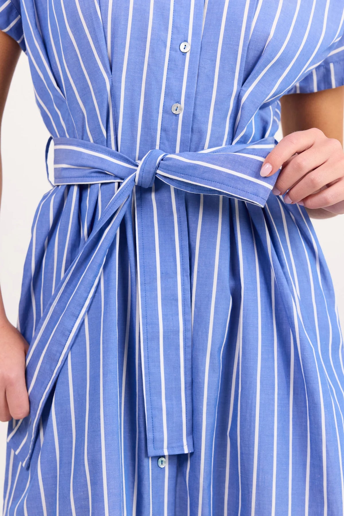 Camden Fit Flare Maxi Shirt Dress - Salt & Sand Clothing