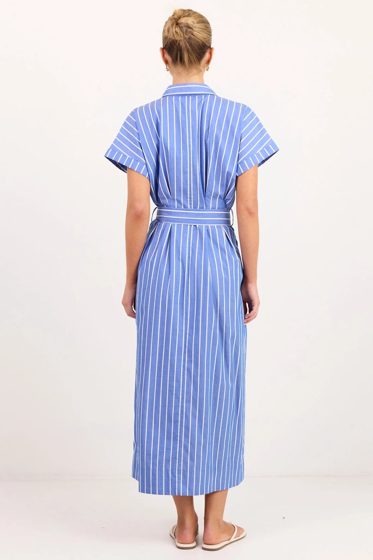 Camden Fit Flare Maxi Shirt Dress - Salt & Sand Clothing