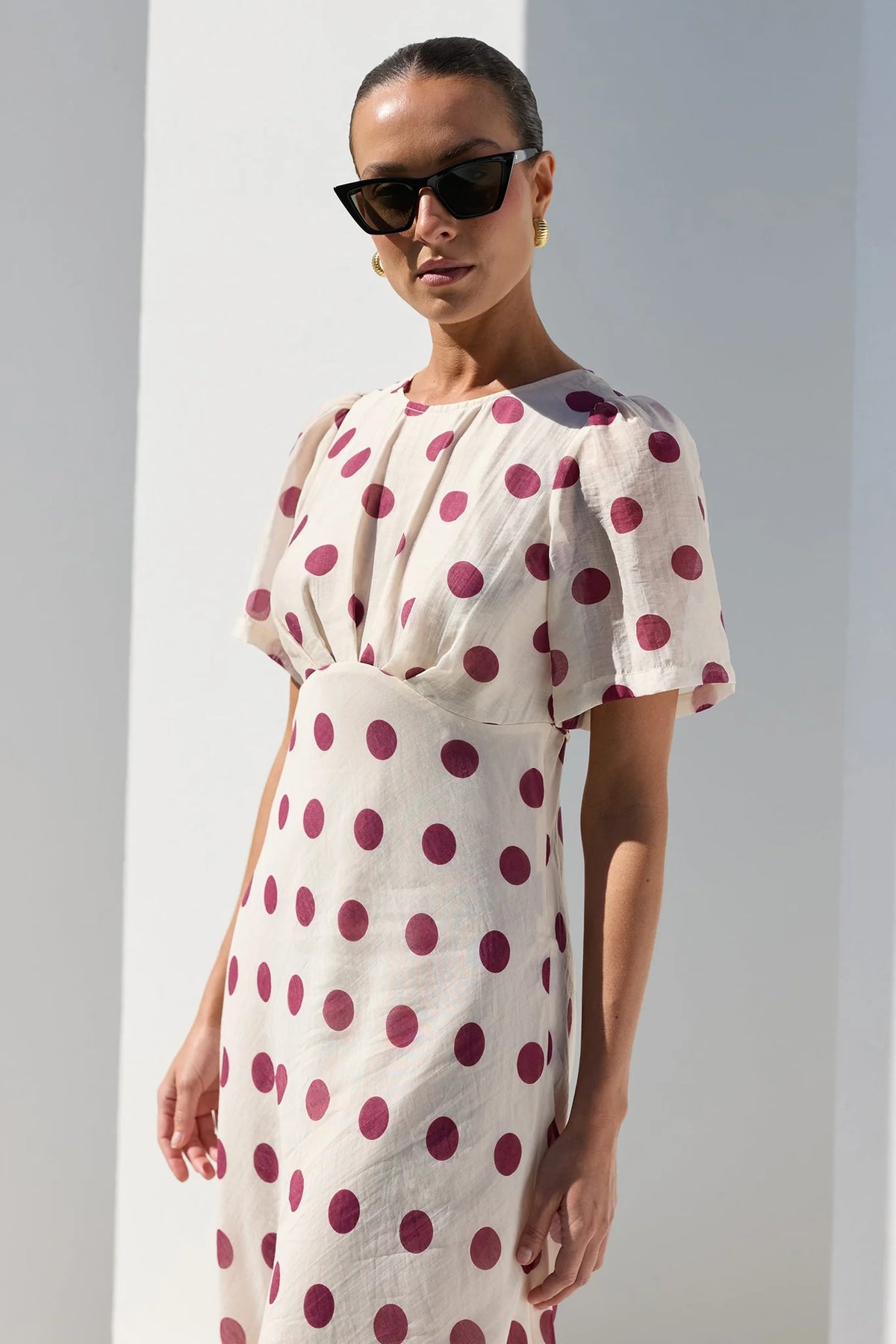 Centrestage Twist Front SS Maxi Dress - Salt & Sand Clothing