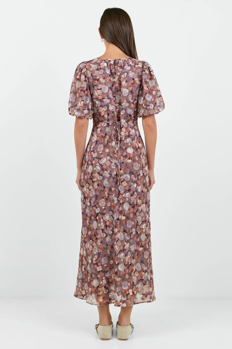 Exquisite Puff Sleeve Midi Dress - Salt & Sand Clothing