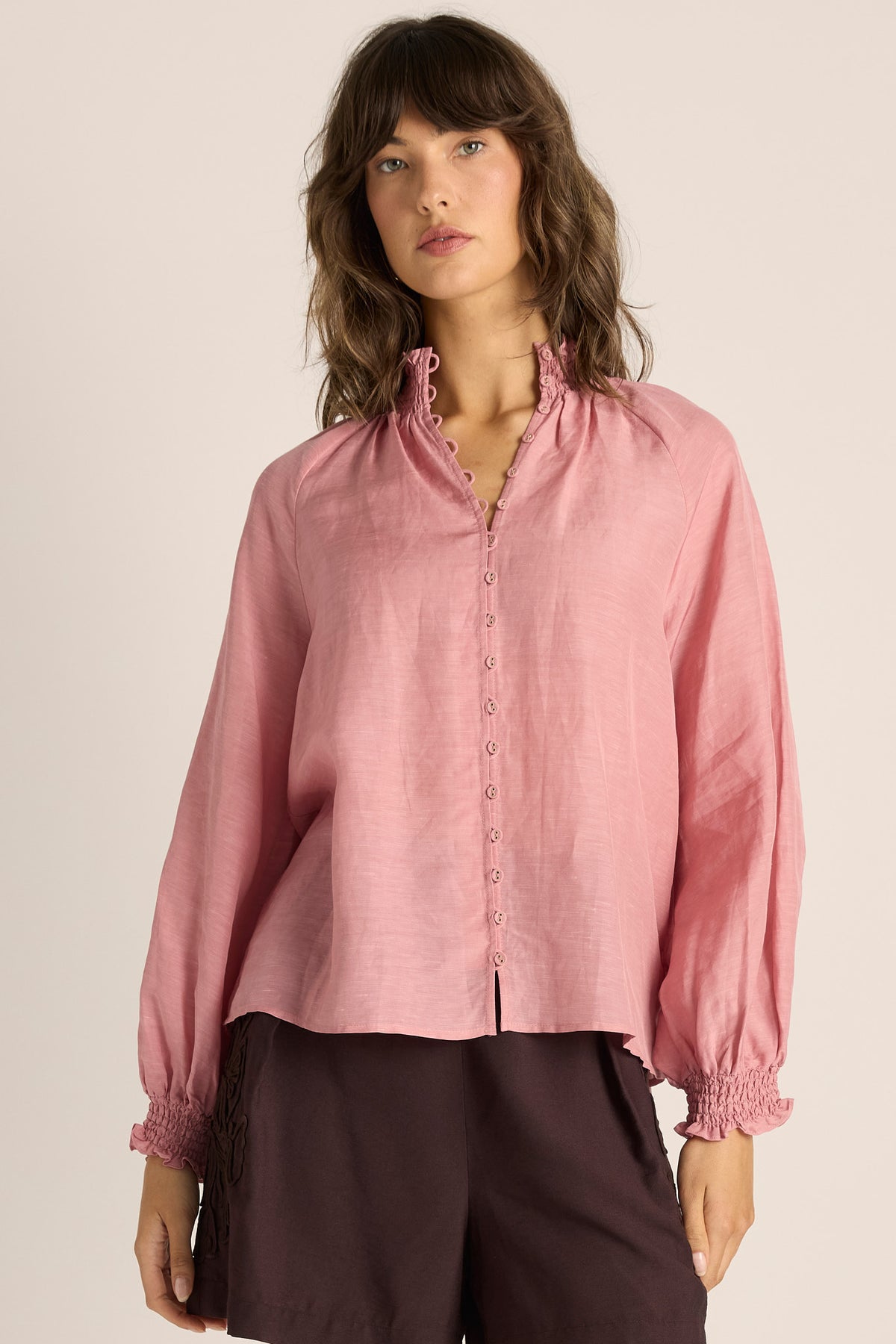 Lani Shirred Blouse - Salt & Sand Clothing