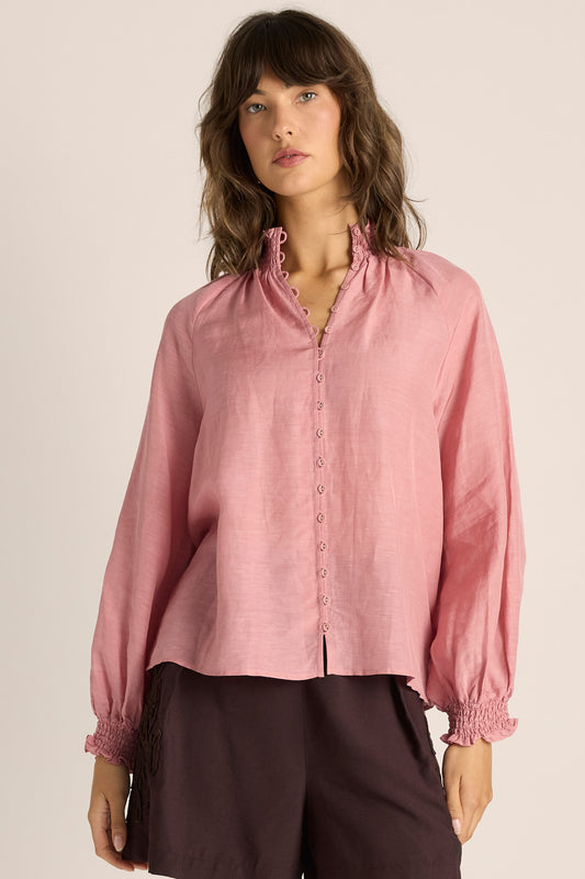 Lani Shirred Blouse - Salt & Sand Clothing
