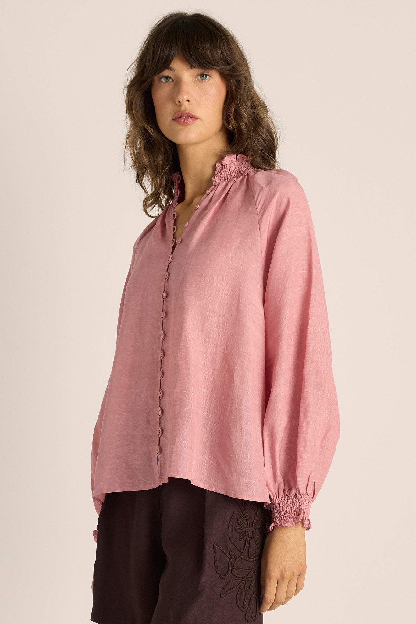 Lani Shirred Blouse