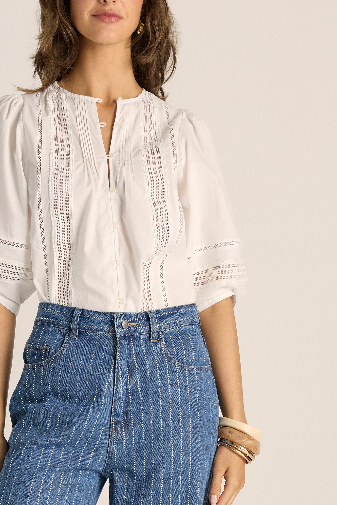 Freya Lace Trim Blouse