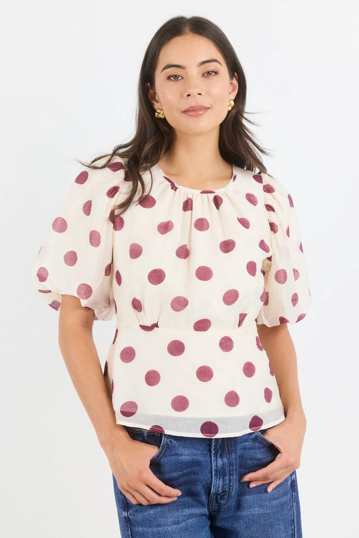 Finali Puff Short Sleeve Top - Salt & Sand Clothing
