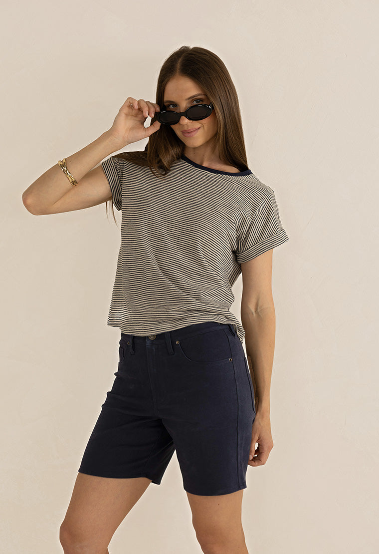 Pinnacle Stripe Tee - Salt & Sand Clothing