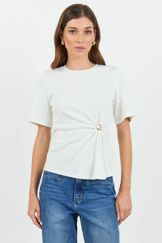 Helm Waist Buckle Short Sleeve Tee - Salt & Sand Clothing
