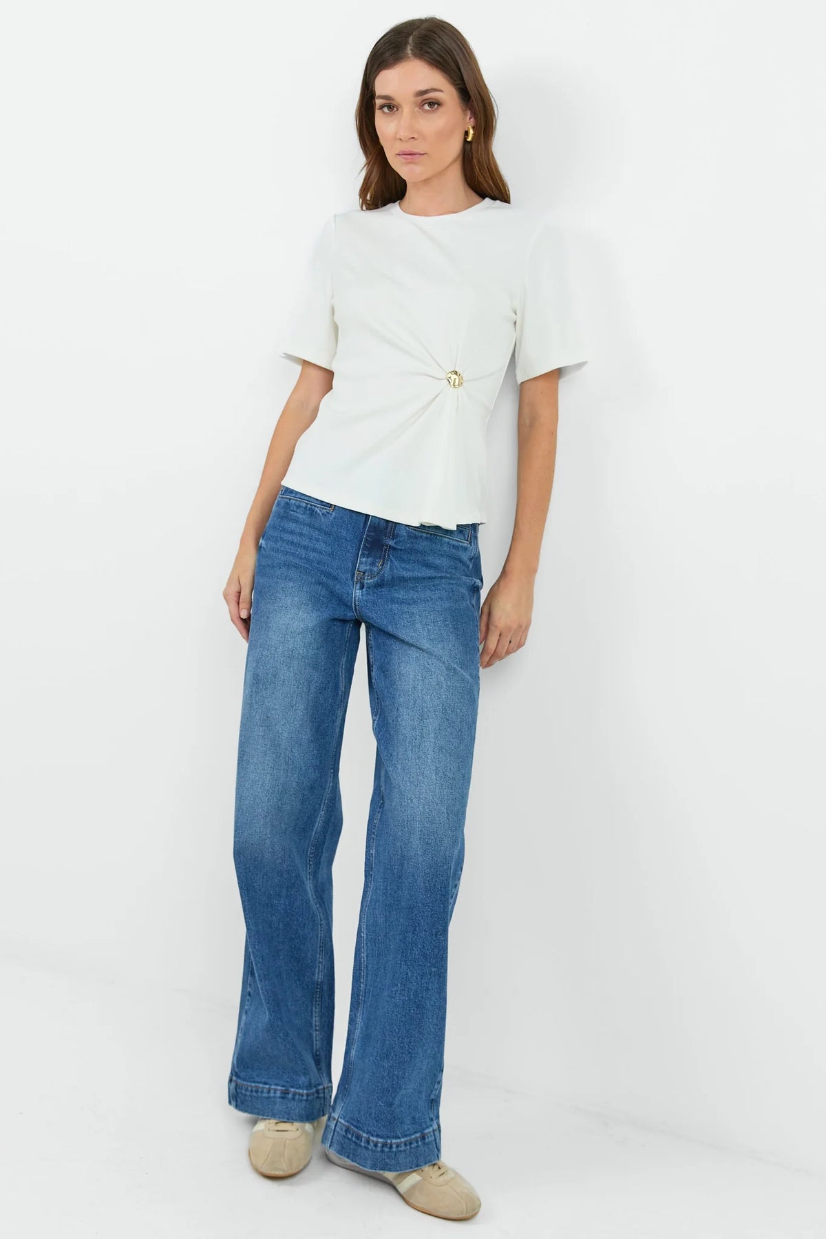 Helm Waist Buckle Short Sleeve Tee - Salt & Sand Clothing