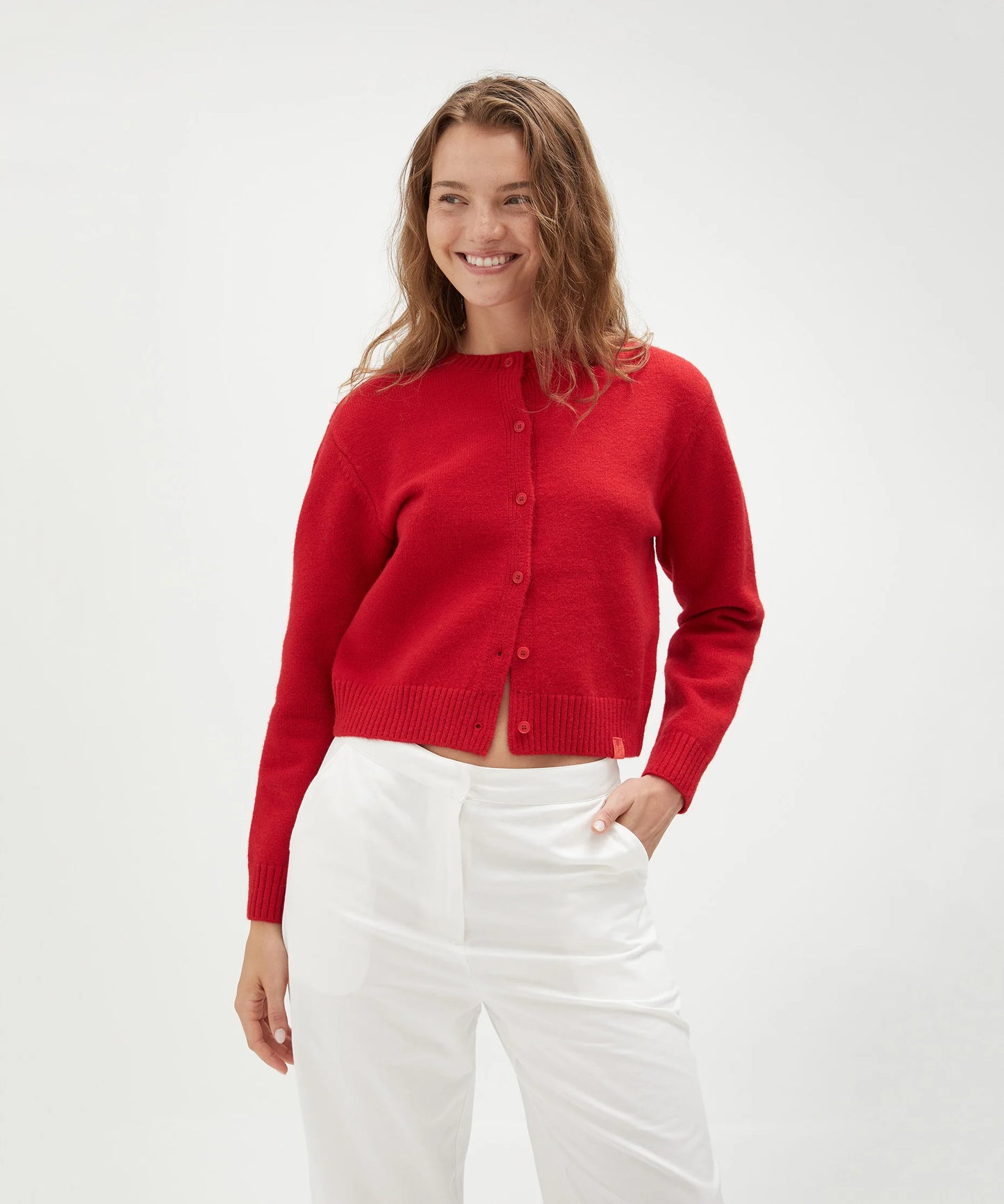 Crew Neck Cardigan
