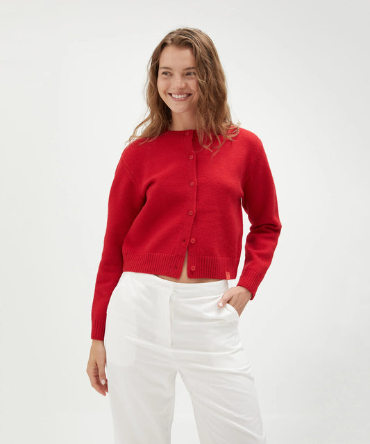 Crew Neck Cardigan - Salt & Sand Clothing