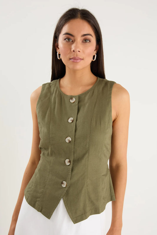 Influx Fitted Panelled Vest