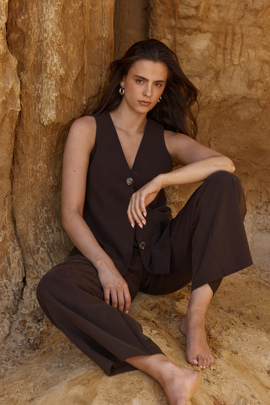 Nevra Side Panel Vest - Salt & Sand Clothing