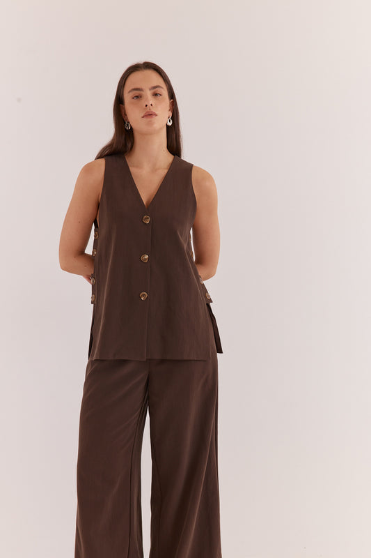 Nevra Side Panel Vest - Salt & Sand Clothing