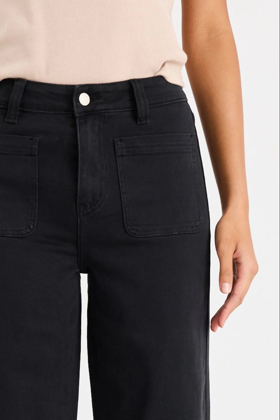 Zoey High Rise Wide Leg Pocket Jean - Salt & Sand Clothing