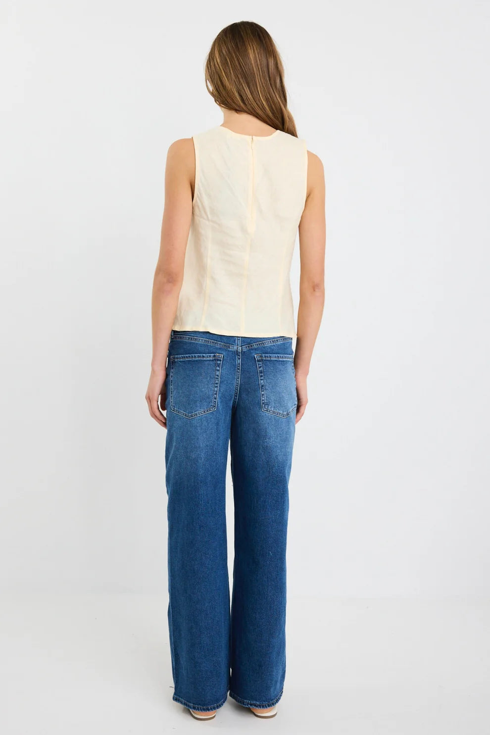 College Wide Leg Tie Belt Jean - Salt & Sand Clothing