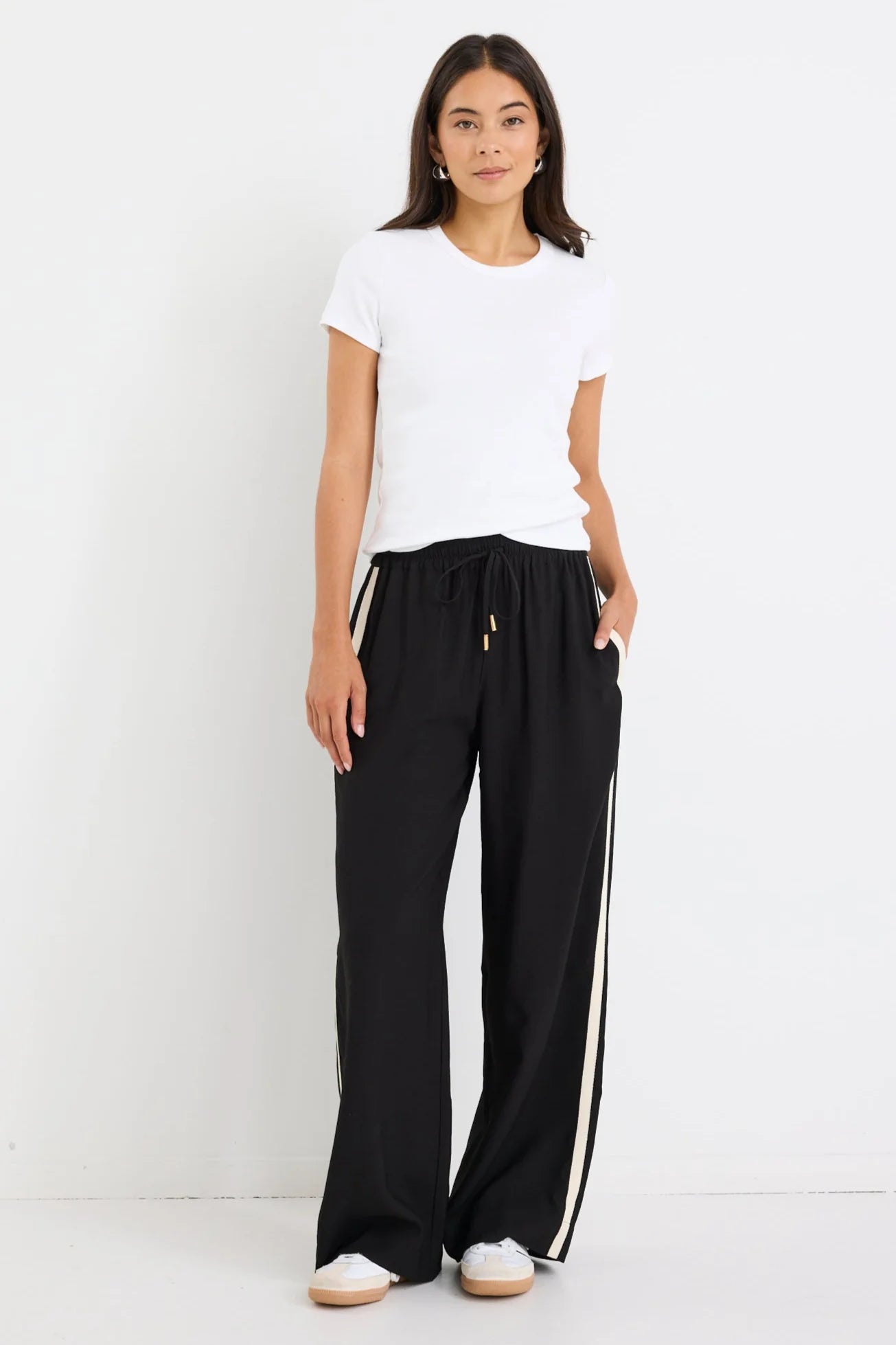 Townie Stripe Side Tape Wide Leg Pants