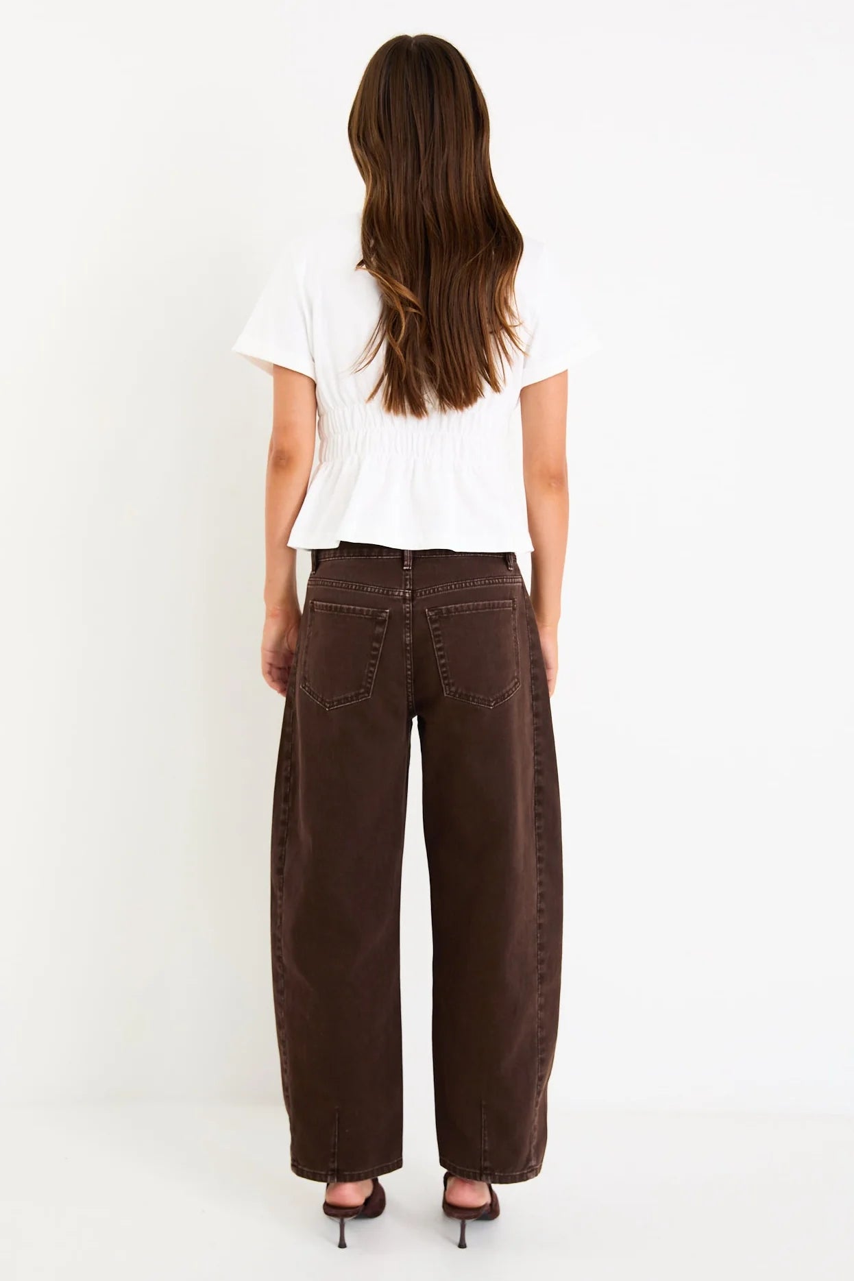 Svelte Shirred Detail SS Tee - Salt & Sand Clothing