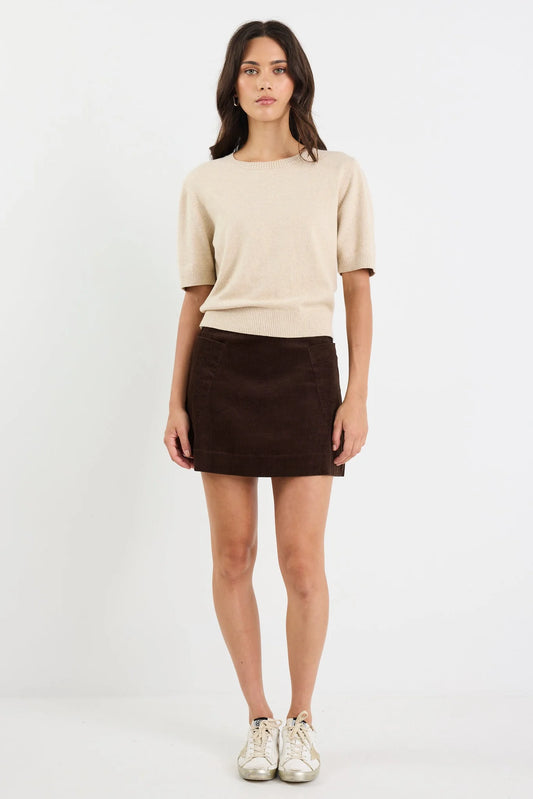 Valid Cord Mini Skirt - Salt & Sand Clothing