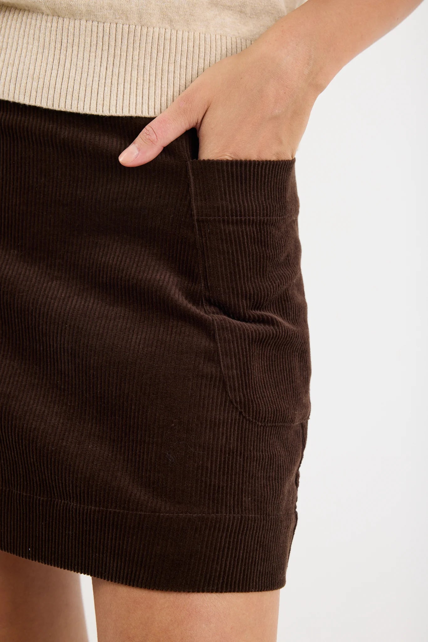 Valid Cord Mini Skirt - Salt & Sand Clothing