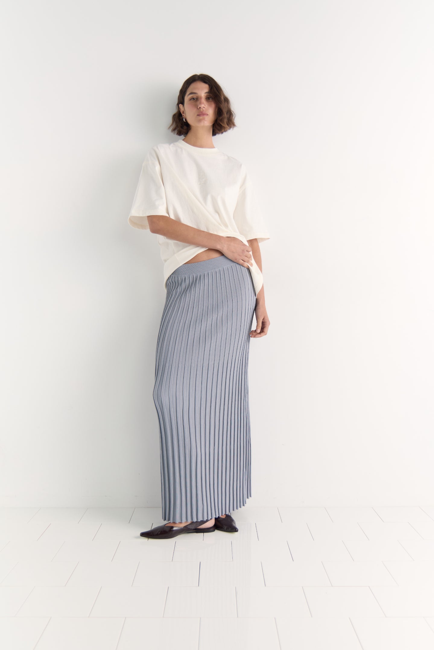 Vera Rib Knit Midi Skirt - Salt & Sand Clothing
