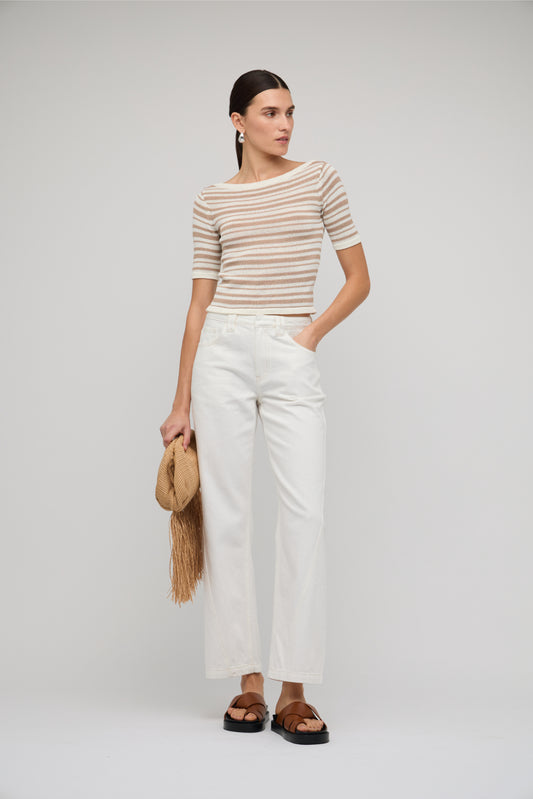 Echo Stripe Knit Tee