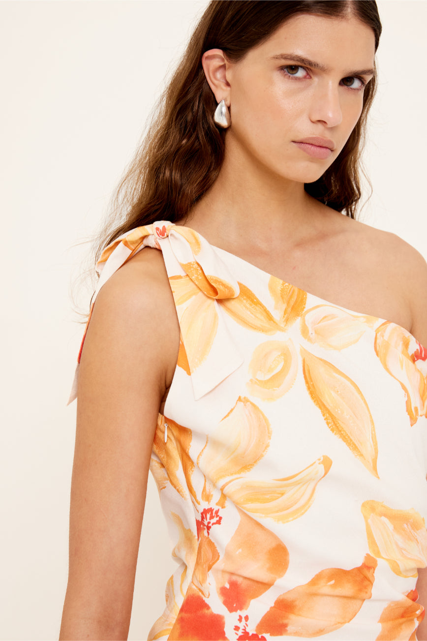 Solana Asym Midi Dress - Salt & Sand Clothing