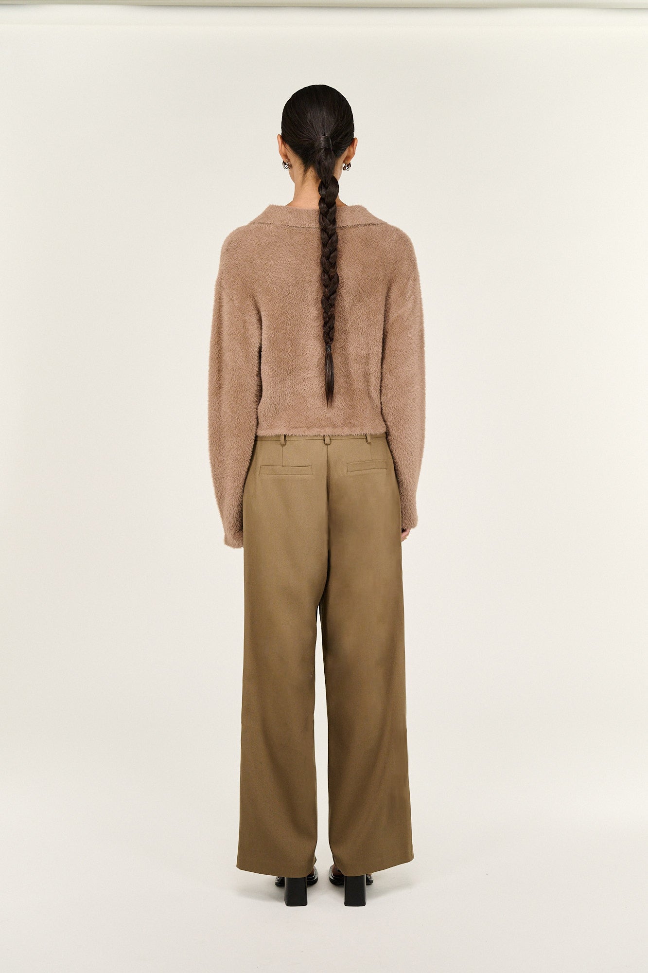 Ember Fluffy Polo Jumper