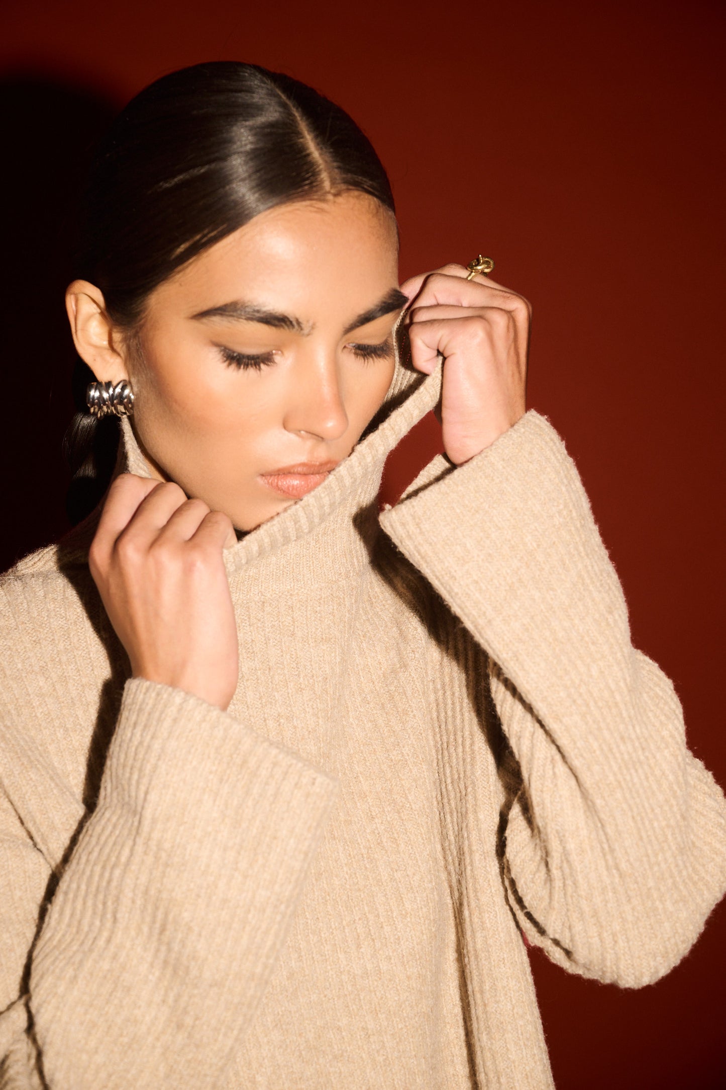 Sabine Roll Neck Jumper - Salt & Sand Clothing