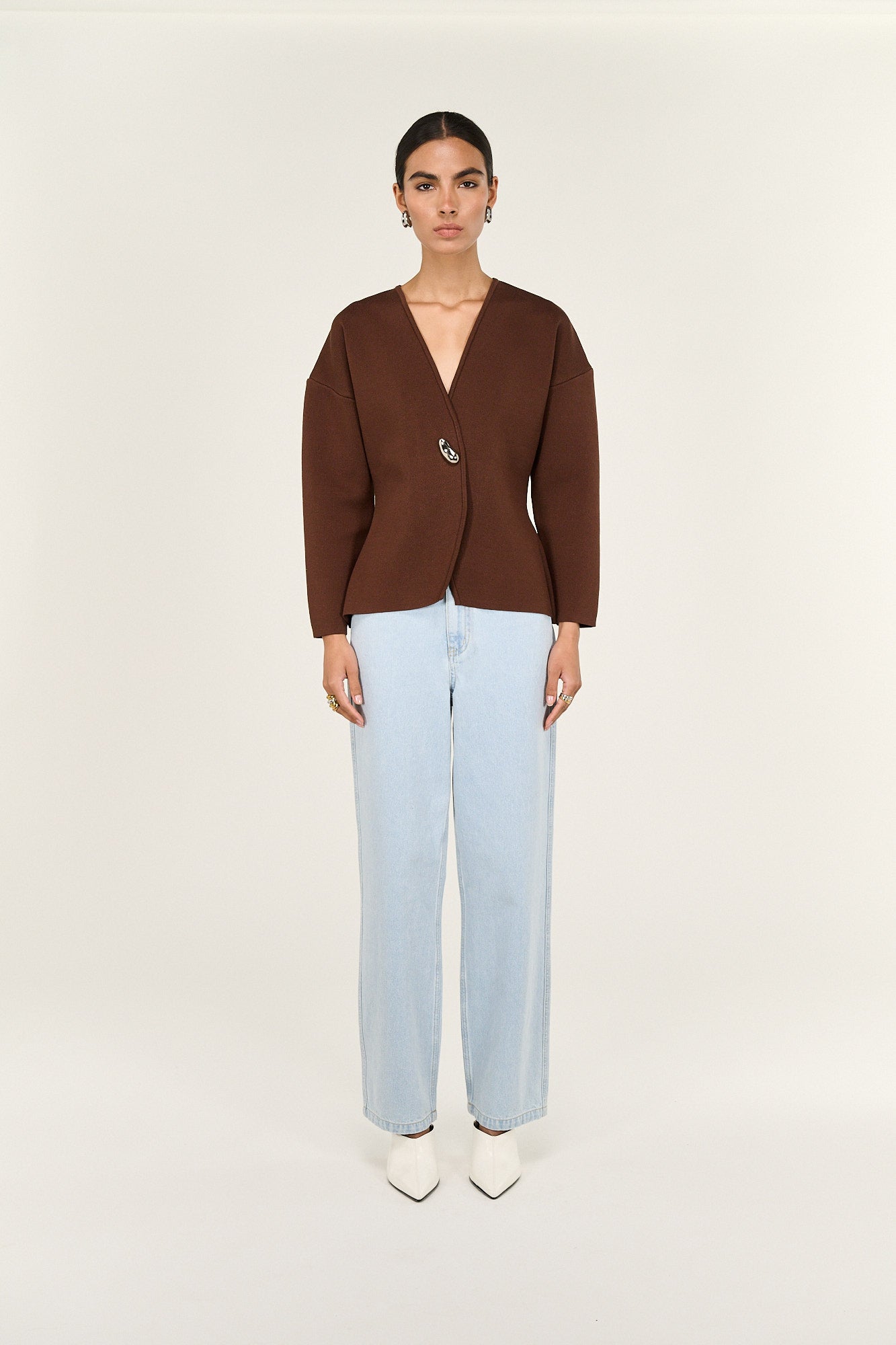 Delphine Sculpted Cardigan - Salt & Sand Clothing