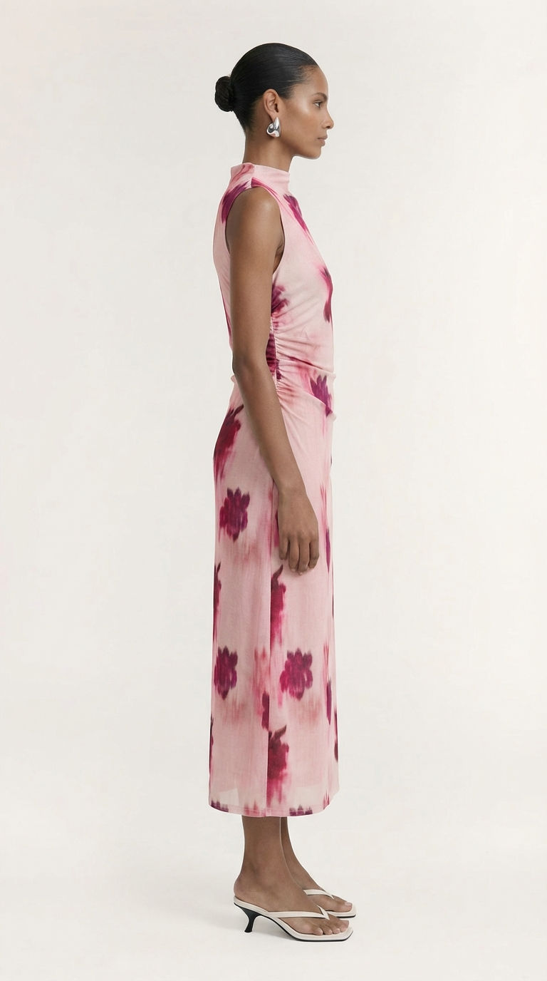 Ophyria Mesh Midi Dress