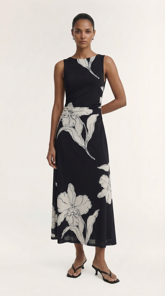 Veda Mesh Midi Dress - Salt & Sand Clothing