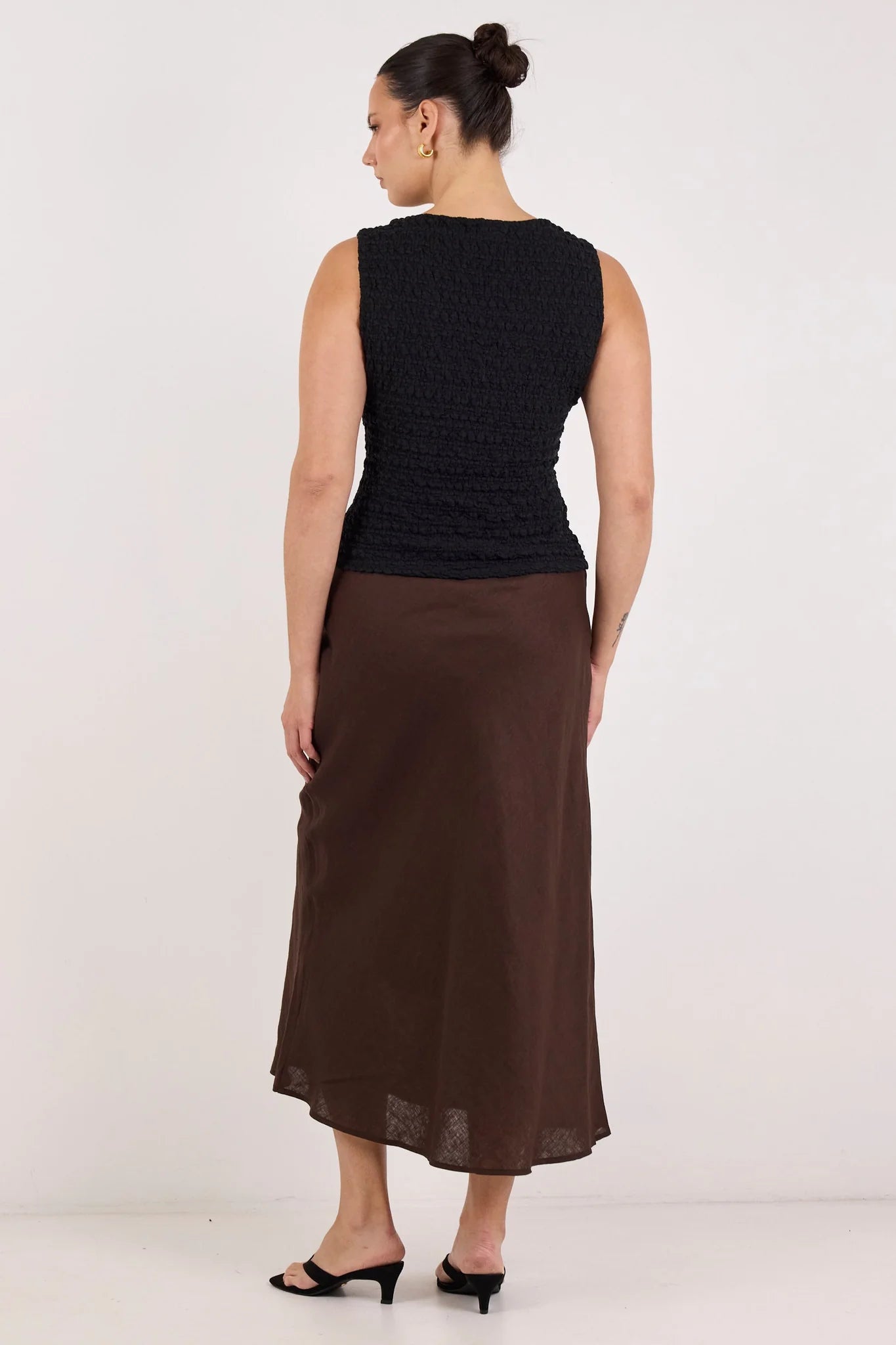Bliss Linen Bias Midi Skirt - Salt & Sand Clothing
