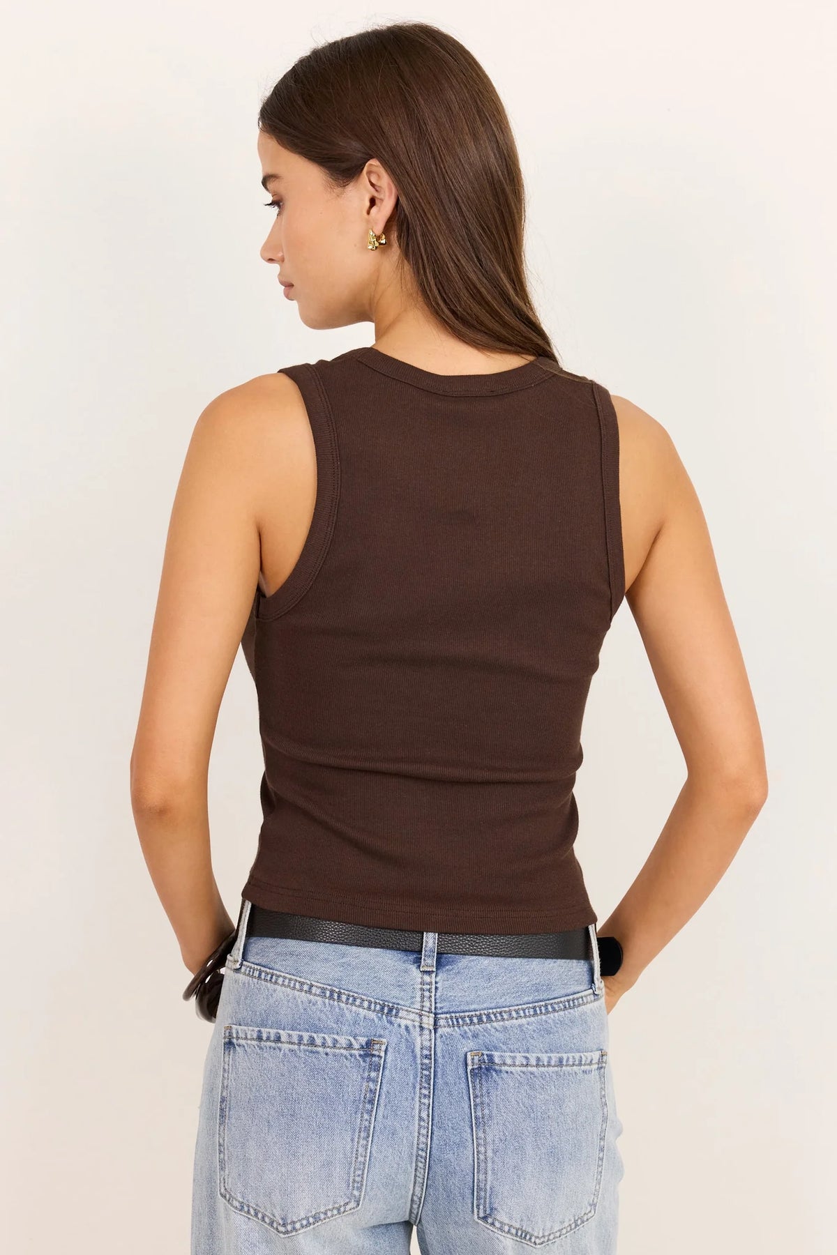 Vale V Neck Rib Tank - Salt & Sand Clothing