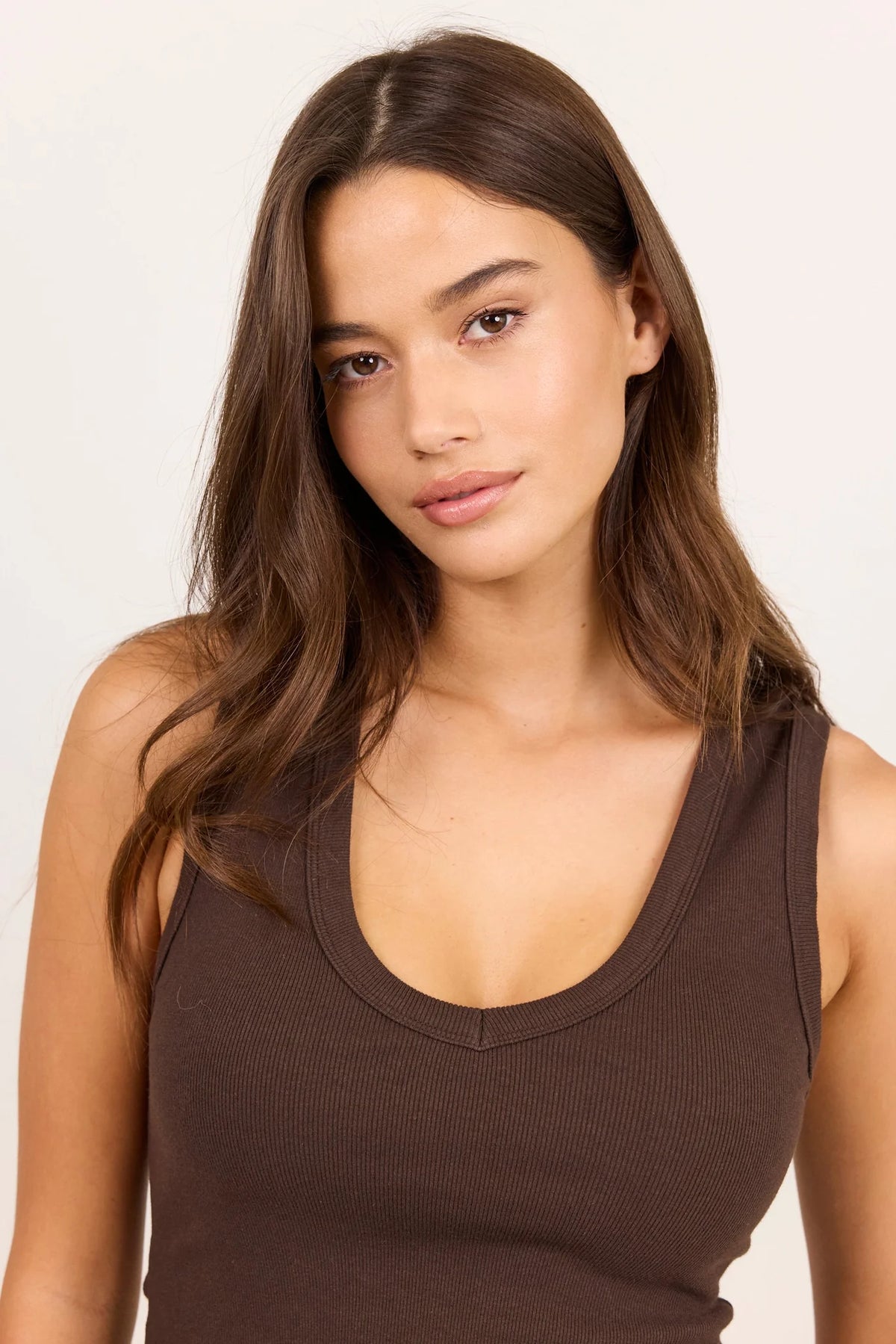 Vale V Neck Rib Tank - Salt & Sand Clothing