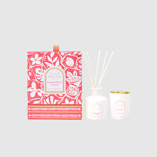 Passionfruit Punch Mini Candle & Diffuser Set