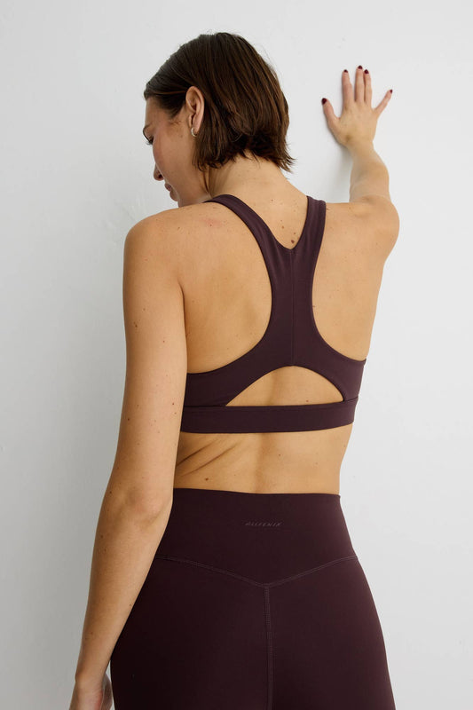 CloudCore High Neck Racer Sports Bra - Salt & Sand Clothing